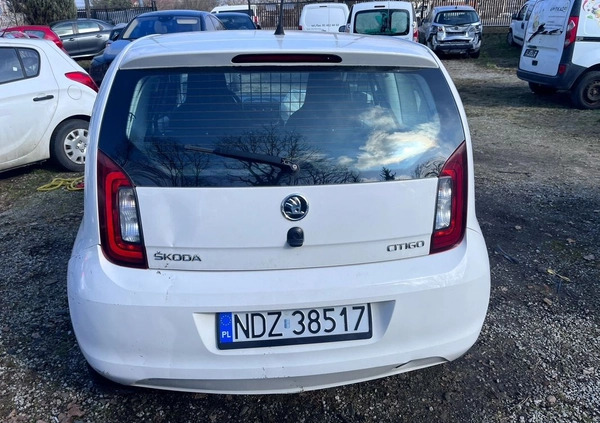 Skoda Citigo cena 9900 przebieg: 142000, rok produkcji 2018 z Warszawa małe 529